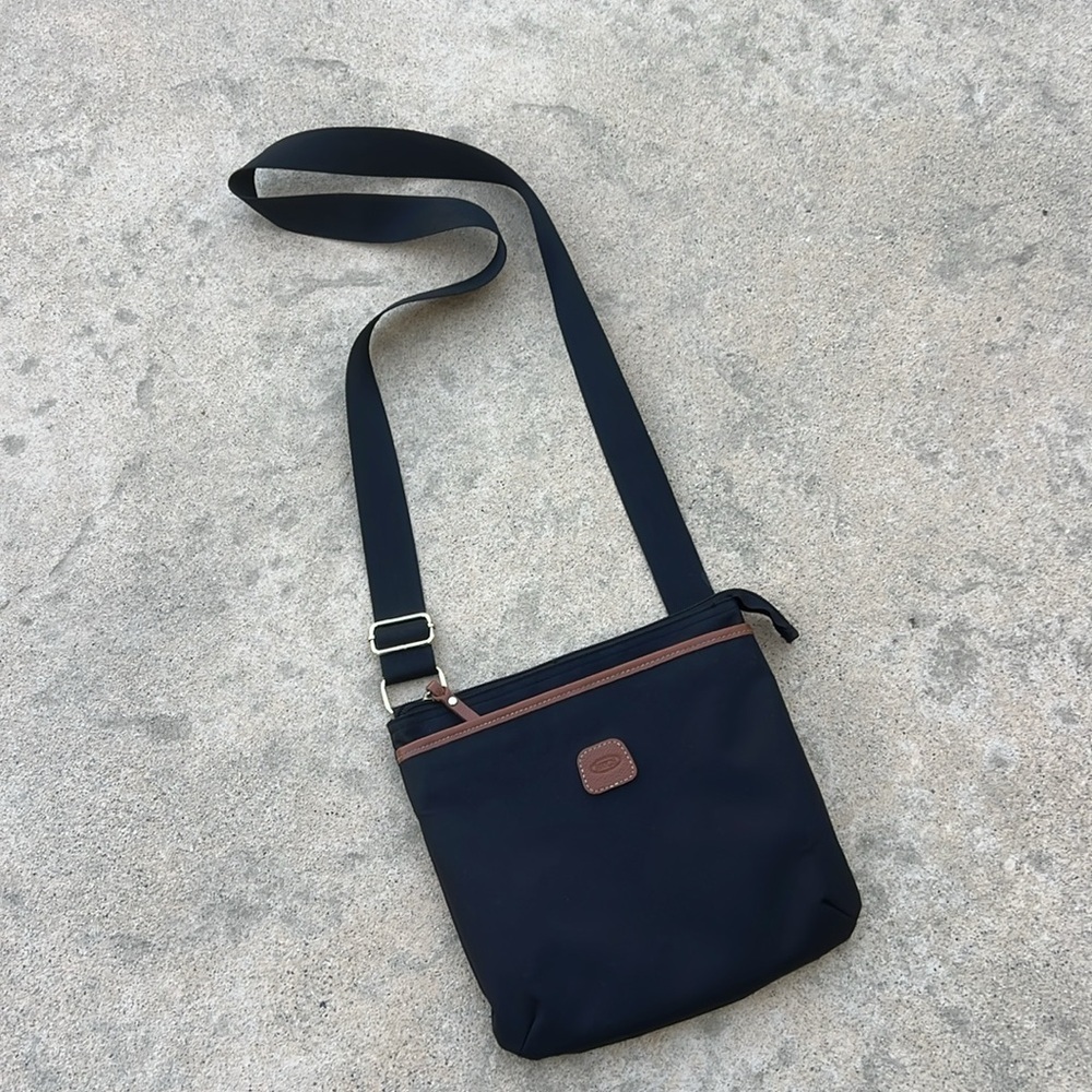 Bric's Milano Black Nylon Travel Crossbody Purse